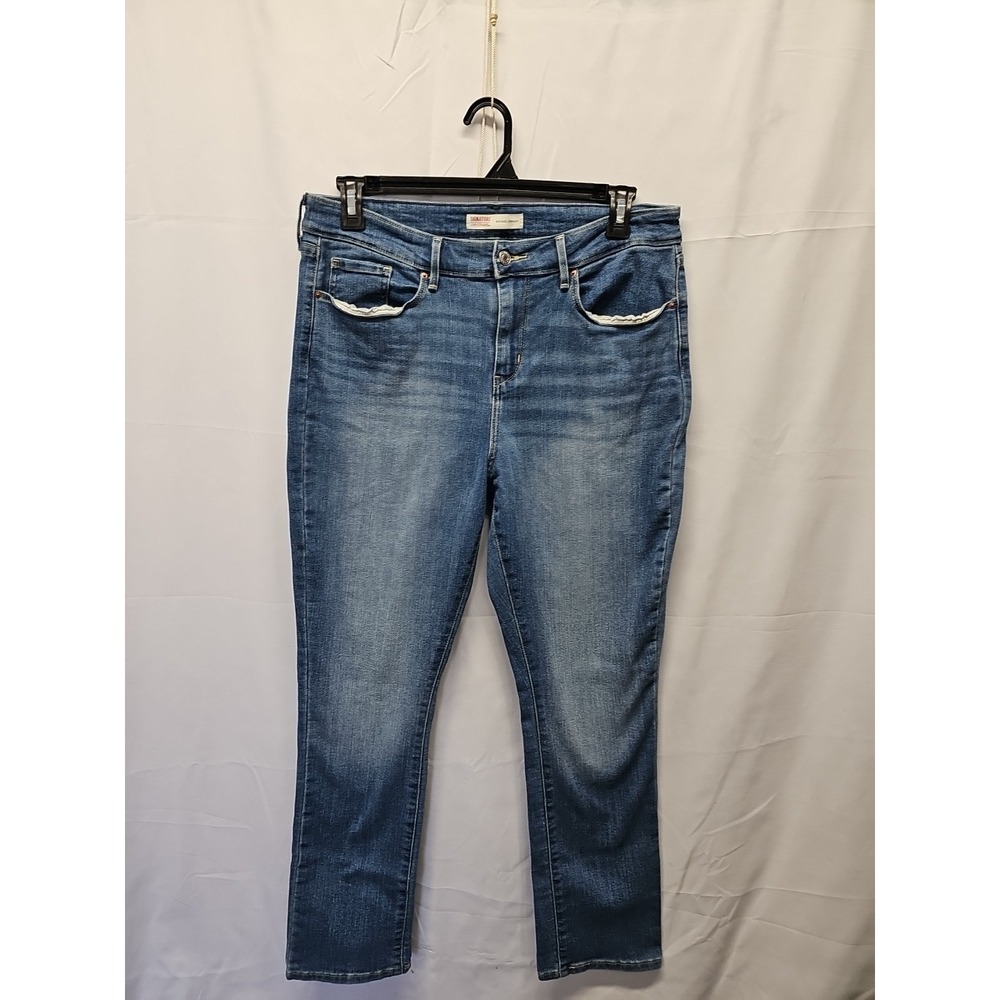 Levi's Women's Signature Strauss Mid Rise Straight Short Size 16 S 34x29